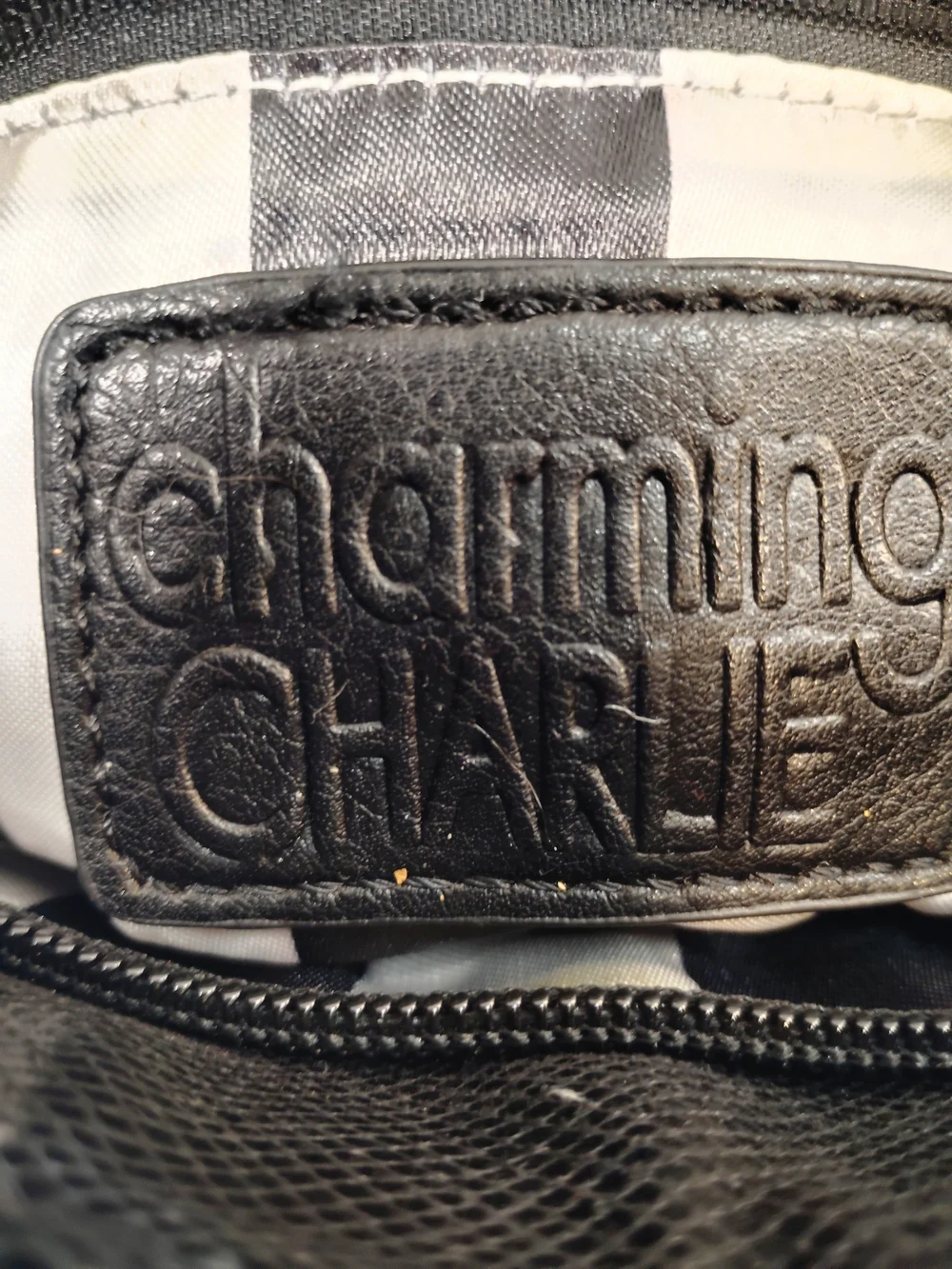 Charming Charlie Black Sequin Shoulder Bag With Chain Strap